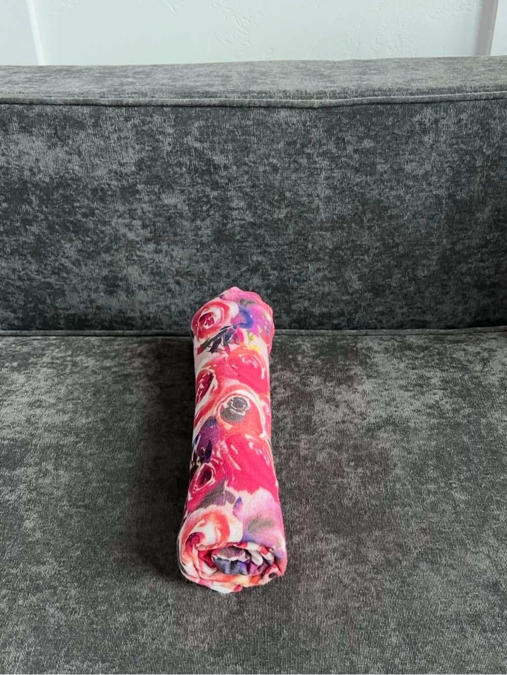 Posh Peanut Muslin Swaddle in Dusty Rose